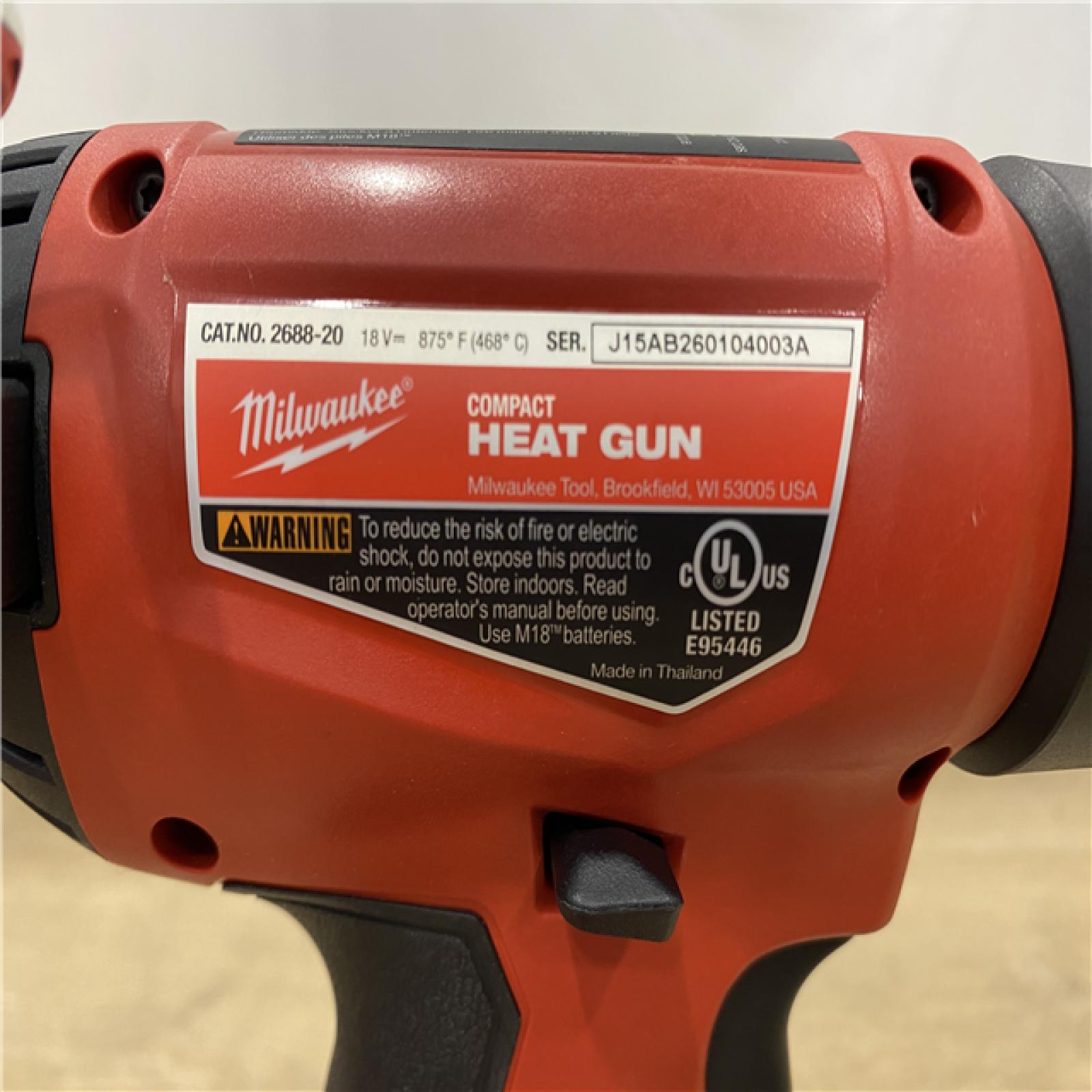 AS-IS Milwaukee 18V Lithium-Ion Cordless Compact Heat Gun (Tool-Only)