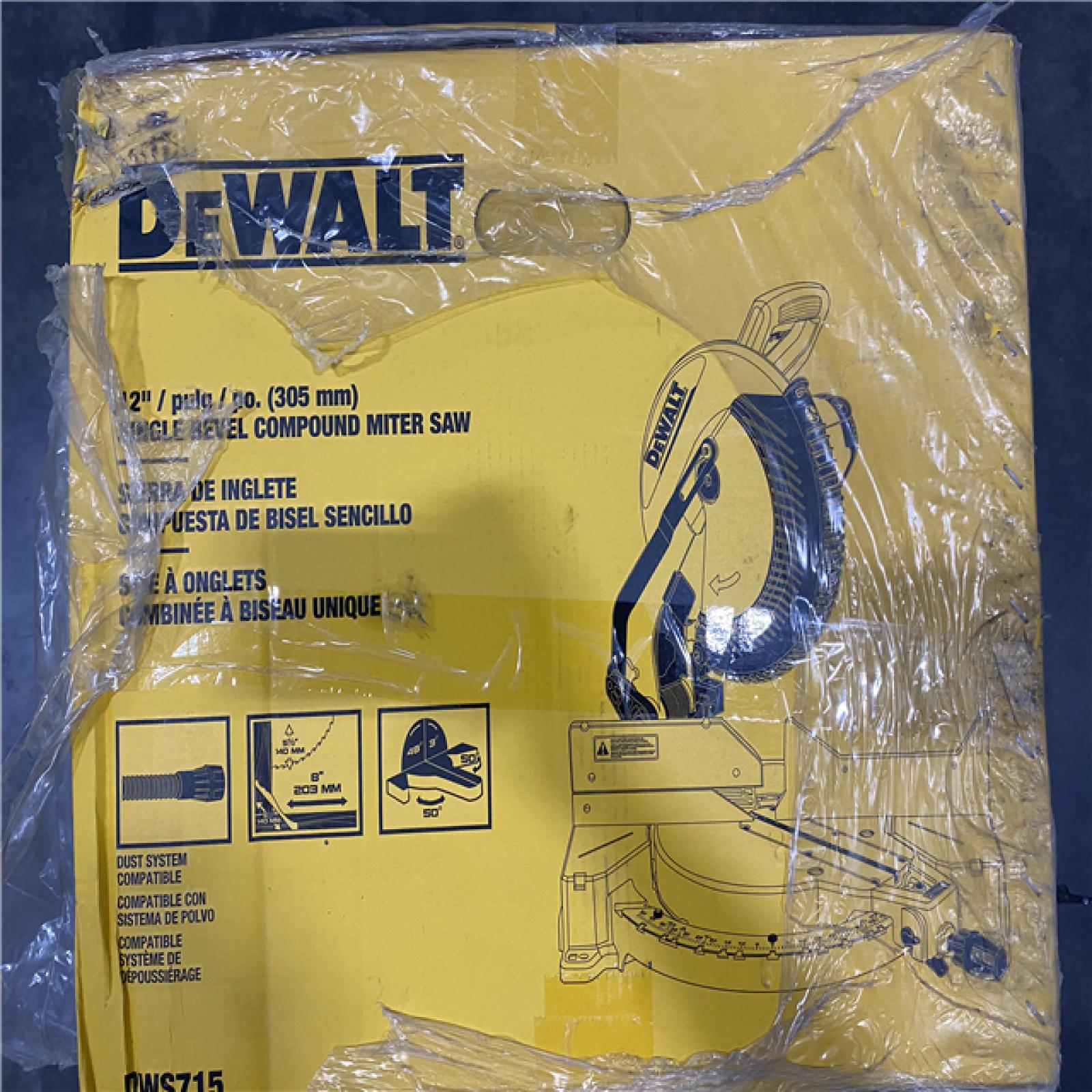 NEW- DeWalt 15 Amp Corded 12 in. Single Bevel Compound Miter Saw