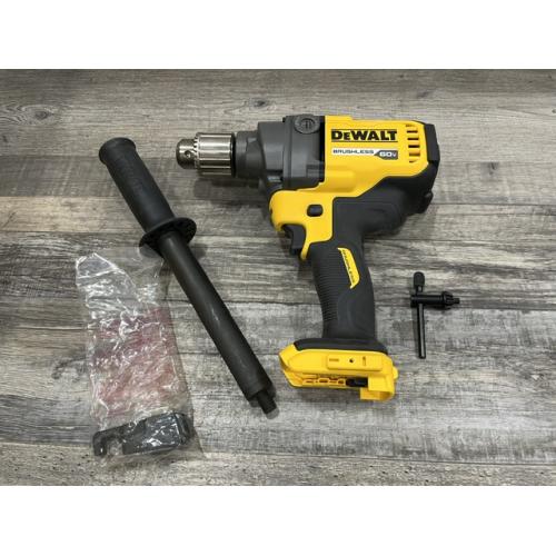 AS-IS DEWALT FLEXVOLT 60-Volt MAX Cordless Brushless 1/2 in. Mixer/Drill with E-Clutch (Tool-Only)