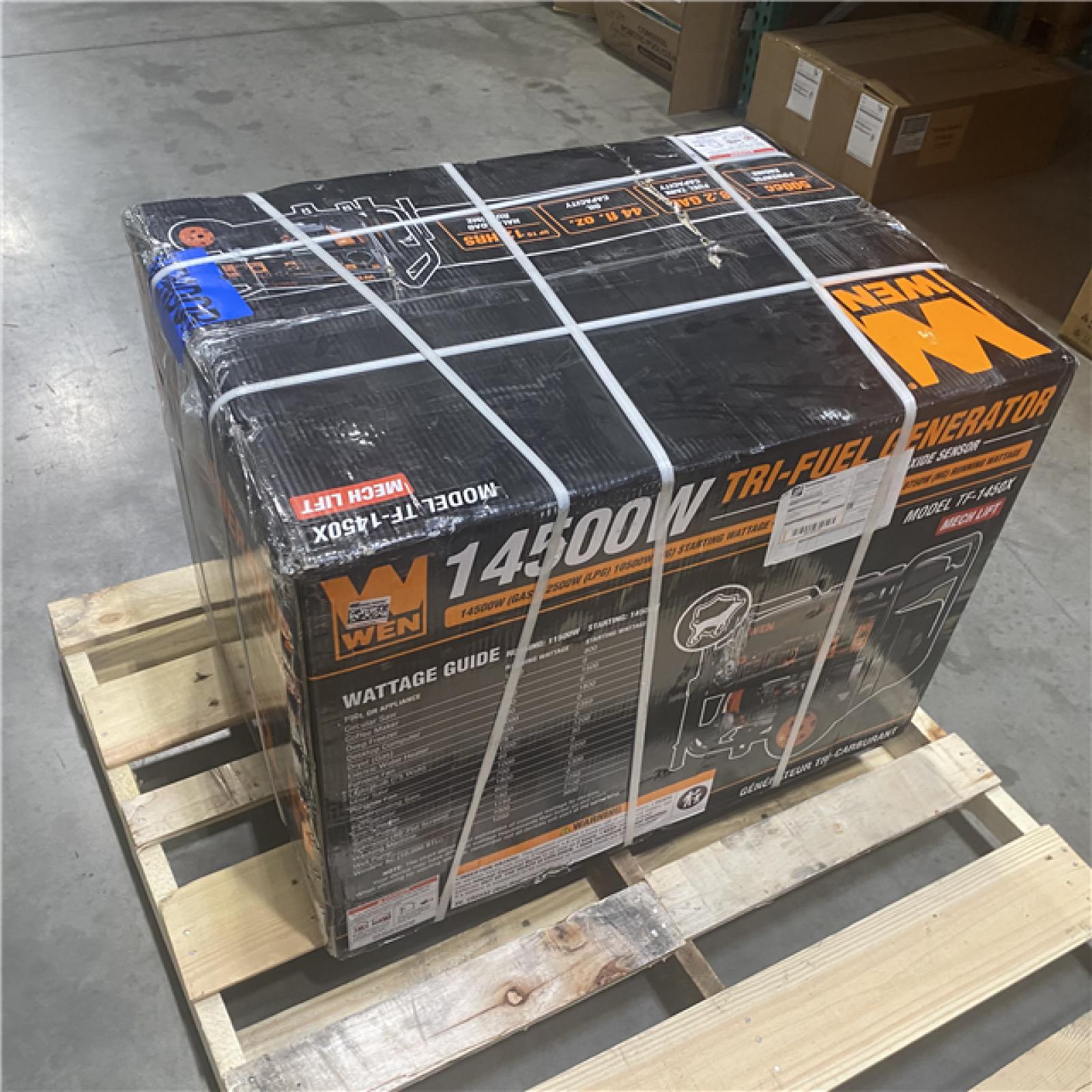 Dallas Location - NEW-  WEN TF1450X 14500-Watt 120V/240V Tri-Fuel Generator