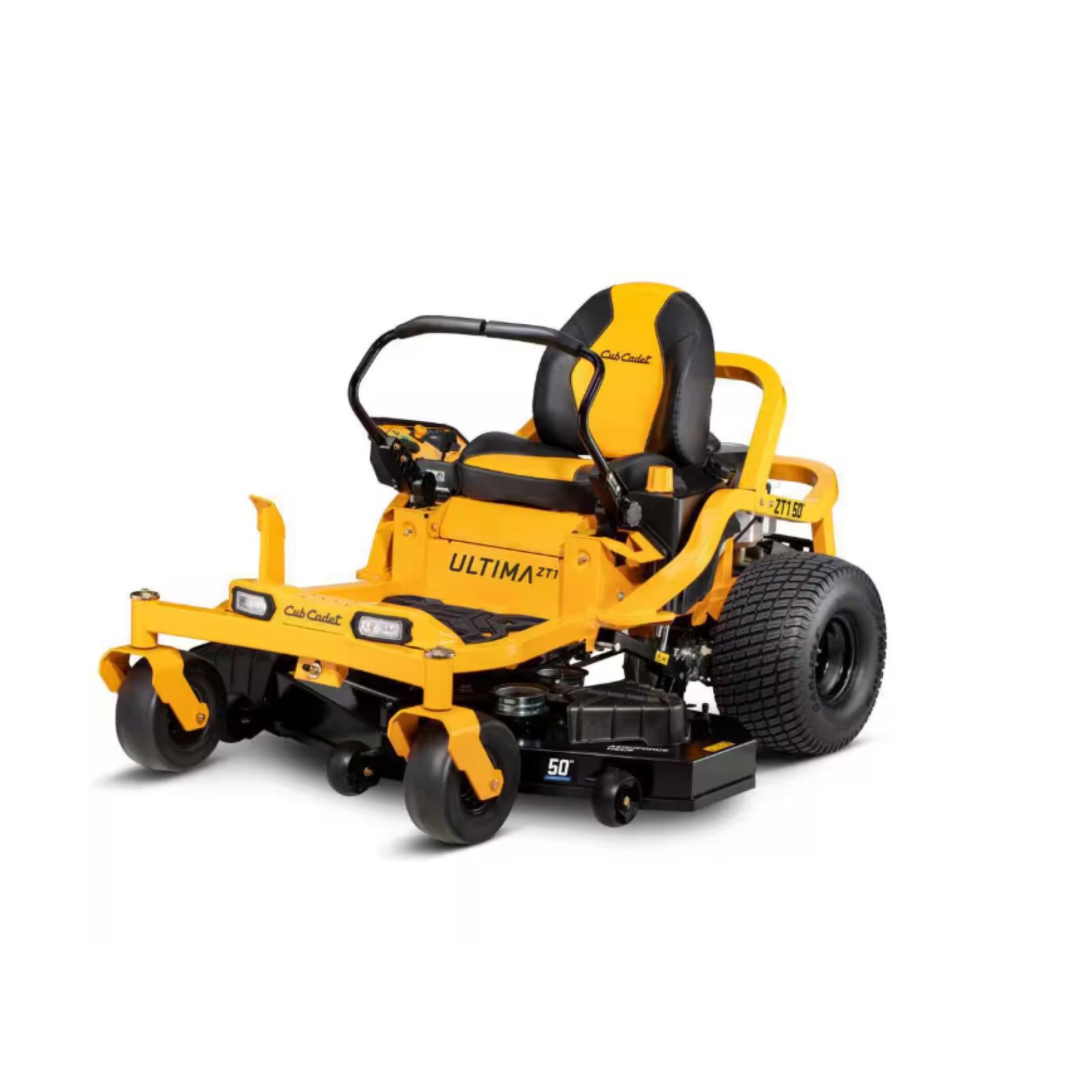 DALLAS LOCATION - Cub Cadet Ultima ZT1 50 in. Fabricated Deck 23HP V-Twin Kawasaki FR Series Engine Dual Hydro Drive Gas Zero Turn Riding Lawn Mower