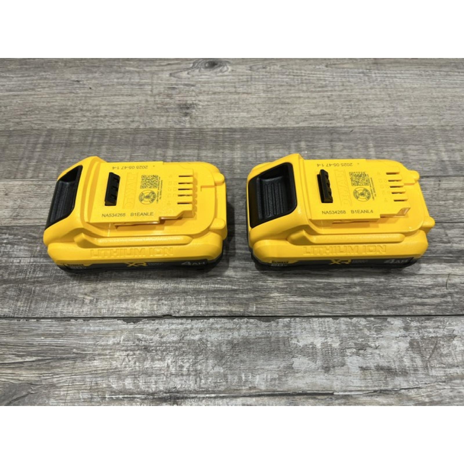 AS-IS DEWALT 20V MAX XR Lithium-Ion 4.0 Ah Battery Packs (2-Pack)