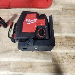 HOUSTON LOCATION - AS - IS Milwaukee 100 ft. REDLITHIUM Lithium-Ion USB Green Rechargeable Cross Line Laser Level with Charger