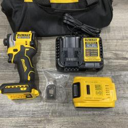 AS-IS DEWALT ATOMIC 20V MAX Lithium-Ion Cordless 1/4 in. Brushless Impact Driver Kit