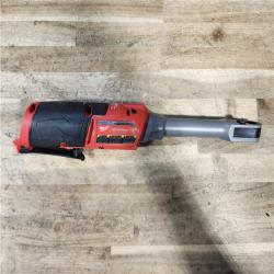 HOUSTON LOCATION - AS-IS Milwaukee FUEL INSIDER 12V Lithium-Ion Brushless Cordless 1/4 in. - 3/8 in. Extended Reach Box Ratchet (Tool-Only)