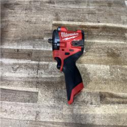 Houston Location AS-IS Milwaukee FUEL 12V Lithium-Ion Brushless Cordless Stubby 3/8 in. Impact Wrench (Tool-Only)