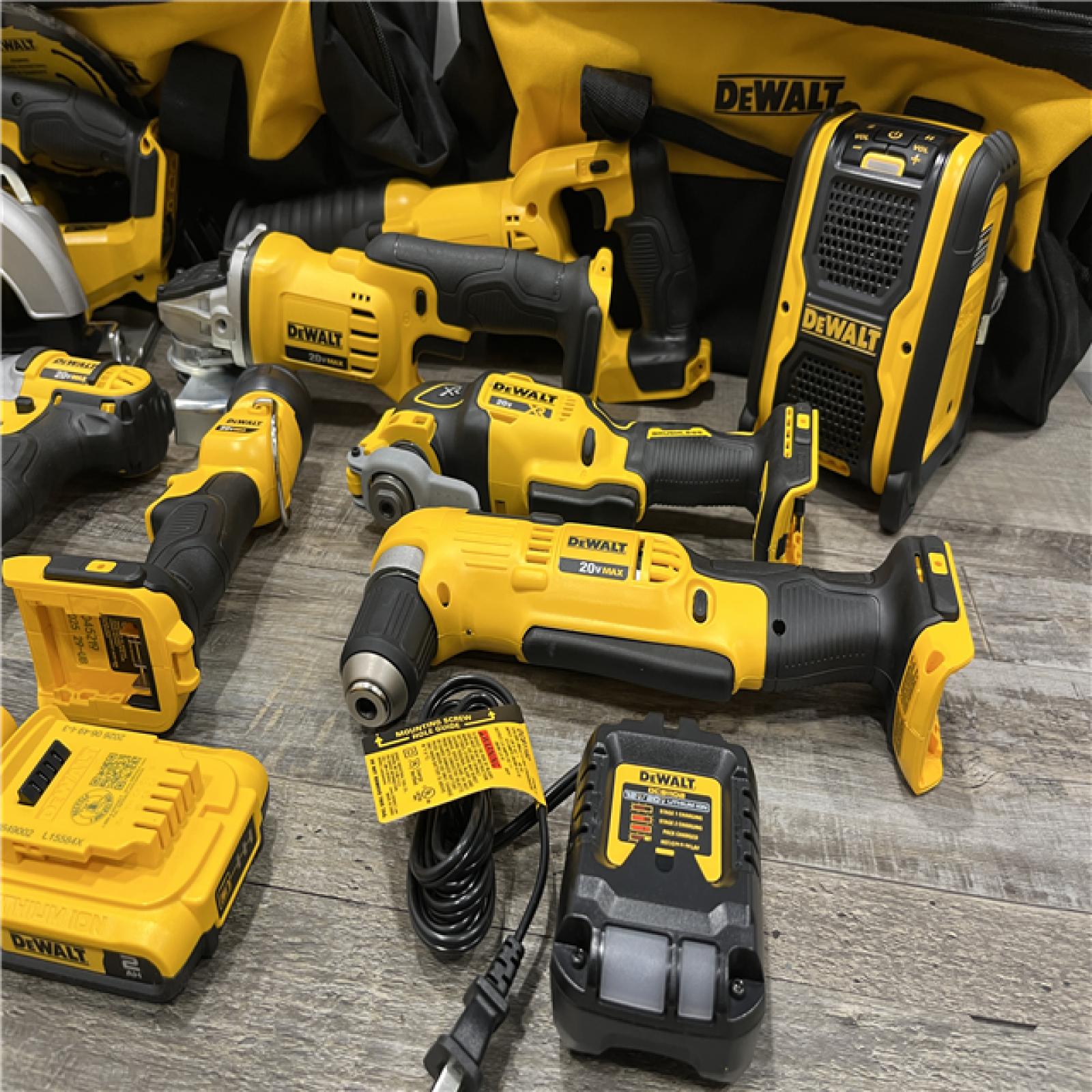 AS-IS DEWALT 20V MAX Cordless 9 Tool Combo Kit