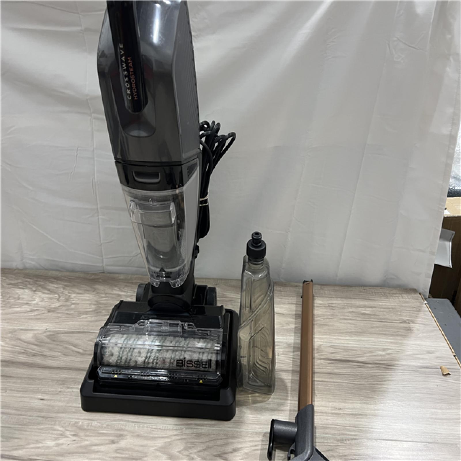 AS-IS BISSELL - Crosswave Hydrosteam Corded Wet Dry Vac - Titanium/Cooper Harbor