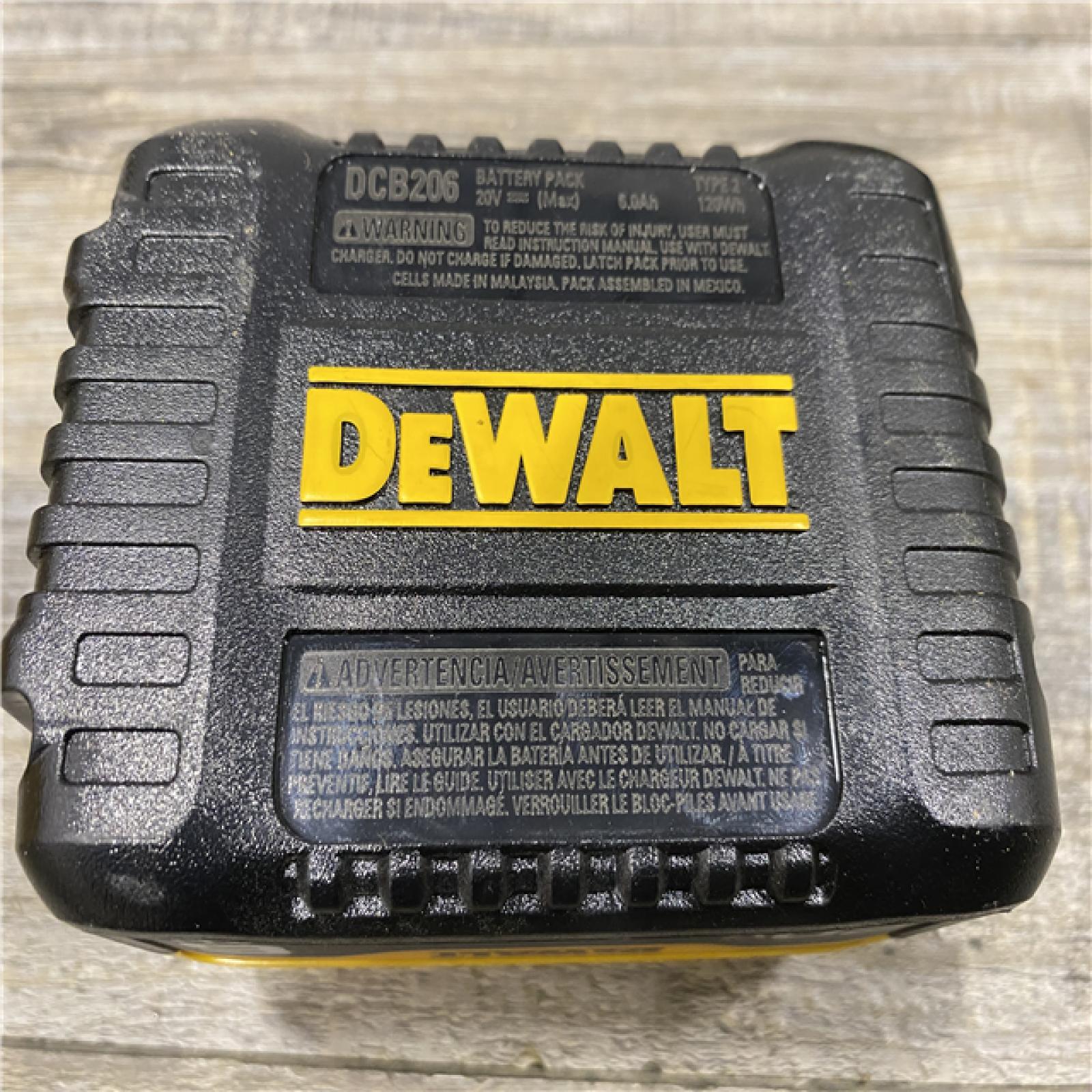 AS-IS DEWALT 20V MAX Lithium-Ion 6.0 Ah Battery and Charger