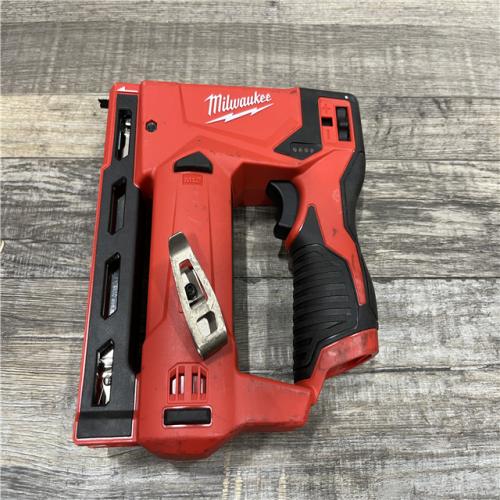 AS-IS Milwaukee 12-Volt Lithium-Ion Cordless 3/8 in. Crown Stapler (Tool-Only)