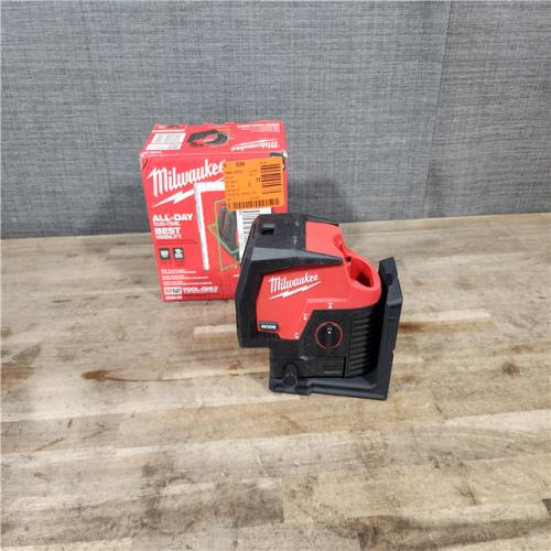 HOUSTON LOCATION - AS-IS M12 12-Volt Lithium-Ion Cordless Green 125 Ft. Cross Line and Plumb Points Laser Level (Tool-Only)