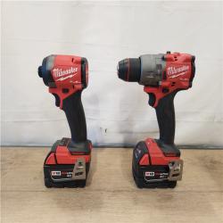 AS-IS- Milwaukee  FUEL 18V Lithium-Ion Brushless Cordless Hammer Drill and Impact Driver Combo Kit