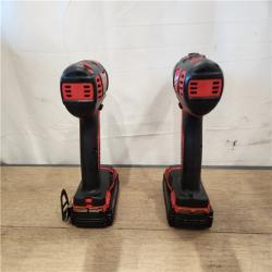 AS-IS- Milwaukee 18V Lithium-Ion Cordless Drill Driver/Impact Driver Combo Kit