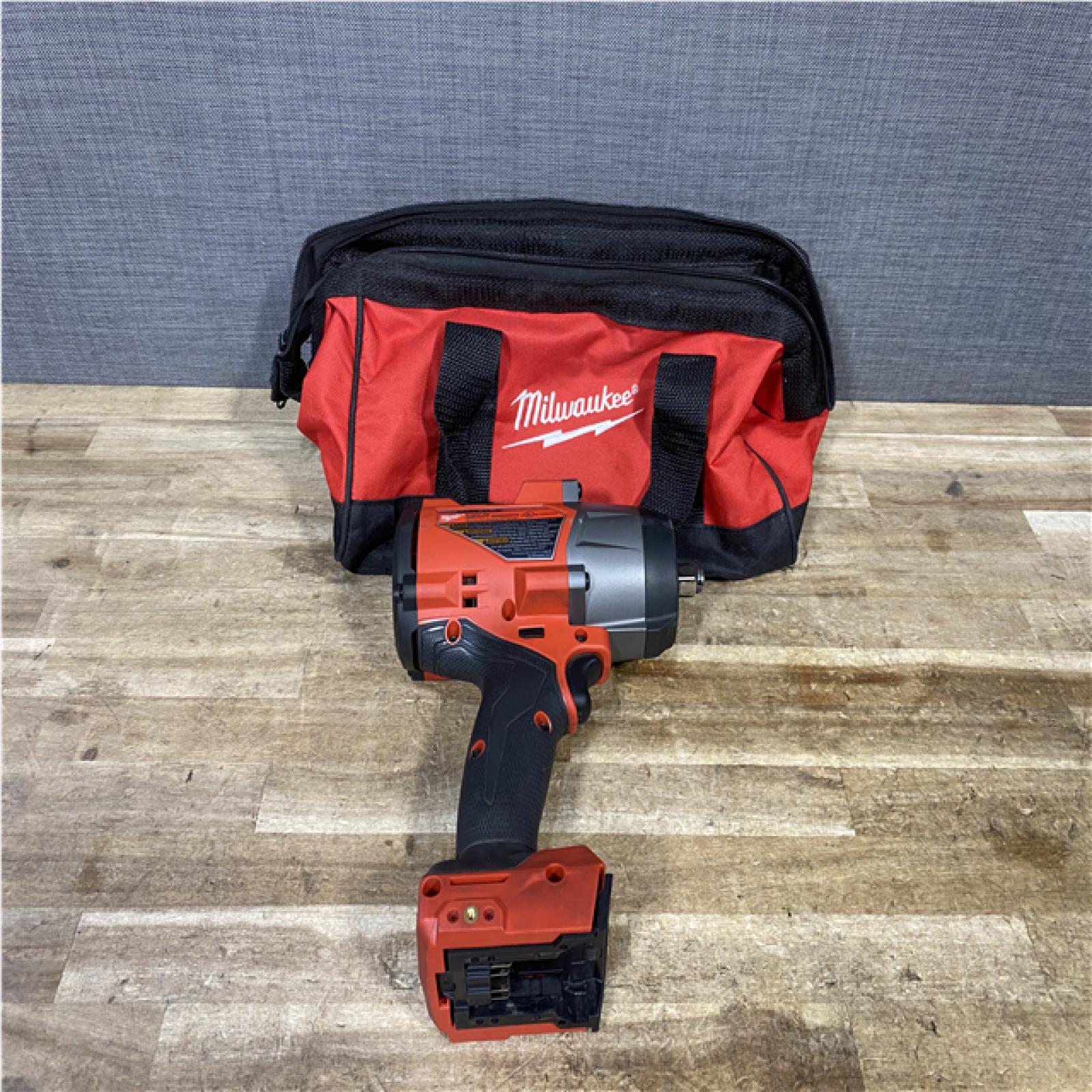 Houston Location AS-IS Milwaukee FUEL 18V Lithium-Ion Brushless Cordless 1/2 in. Impact Wrench with Friction Ring (Tool-Only)