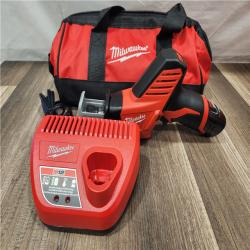AS-IS- Milwaukee 12V 1.5Ah Cordless Straight Handle Reciprocating Saw Kit
