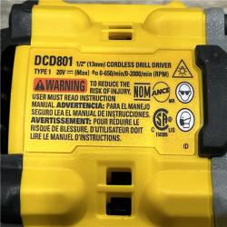 AS-IS DEWALT 20V XR Lithium-Ion Cordless Brushless 1/2 in. Drill/Driver Kit