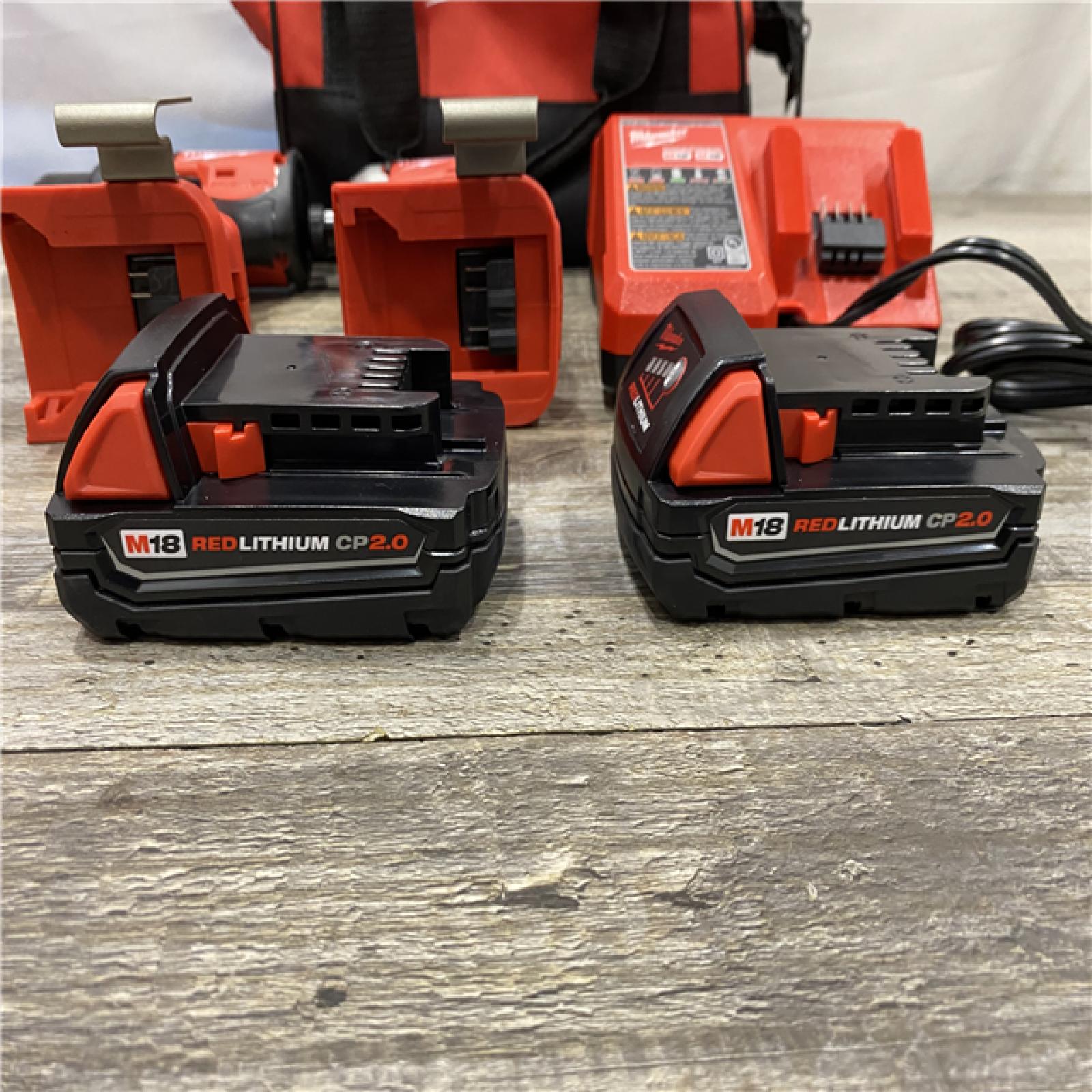 AS-IS Milwaukee 18V Lithium-Ion Brushless Cordless Compact Drill/Impact Combo Kit