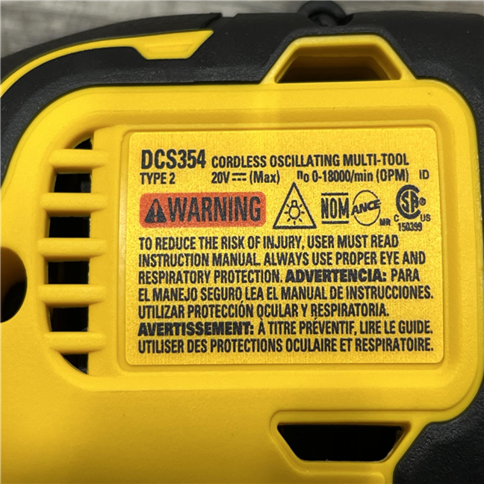 AS-IS DEWALT ATOMIC 20V MAX Cordless Brushless Oscillating Multi Tool (Tool Only)