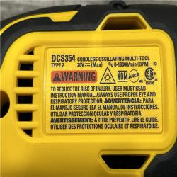 AS-IS DEWALT ATOMIC 20V MAX Cordless Brushless Oscillating Multi Tool (Tool Only)