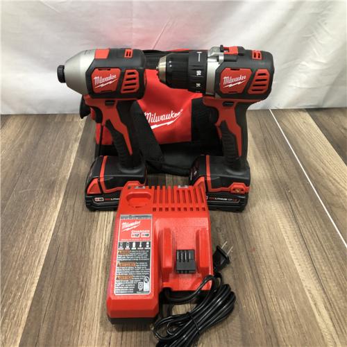AS-IS Milwauke 18V Lithium-Ion Cordless Drill Driver/Impact Driver Combo Kit