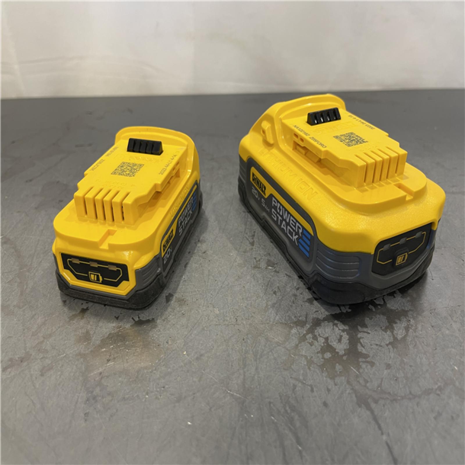 AS-IS - Dewalt 20V MAX POWERSTACK Lithium-Ion Batteries and Charger Starter Kit