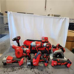 AS-IS- Milwaukee 18-Volt Lithium-Ion Cordless (9-Tool) Combo Kit