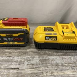 AS-IS DEWALT 20V/60V MAX FLEXVOLT Lithium-Ion 9.0Ah Battery and Charger Starter Kit