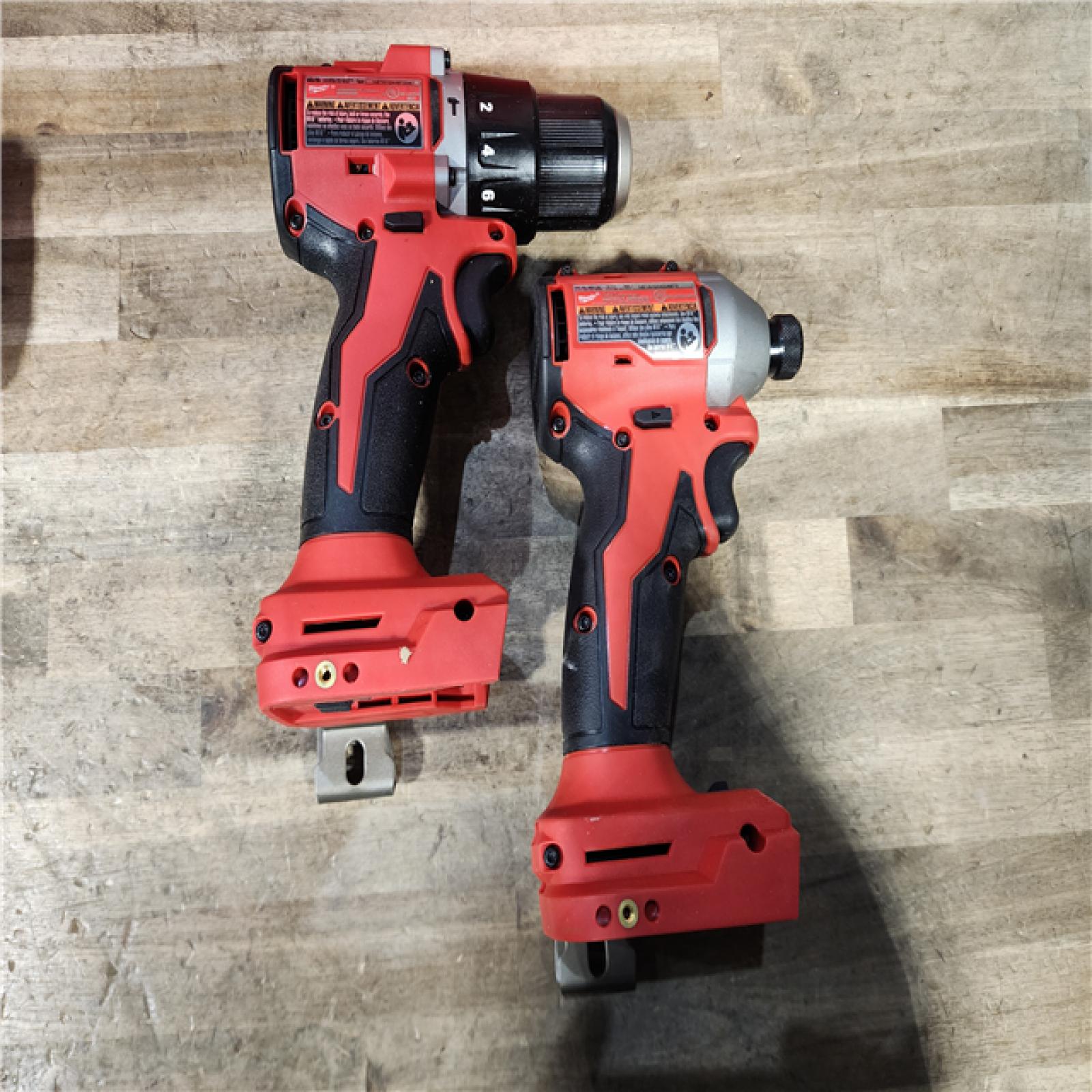 HOUSTON LOCATION - AS-IS M18 18-Volt Lithium-Ion Brushless Cordless Compact Hammer Drill/Impact Combo Kit (2-Tool) with (2) Batteries, Bag