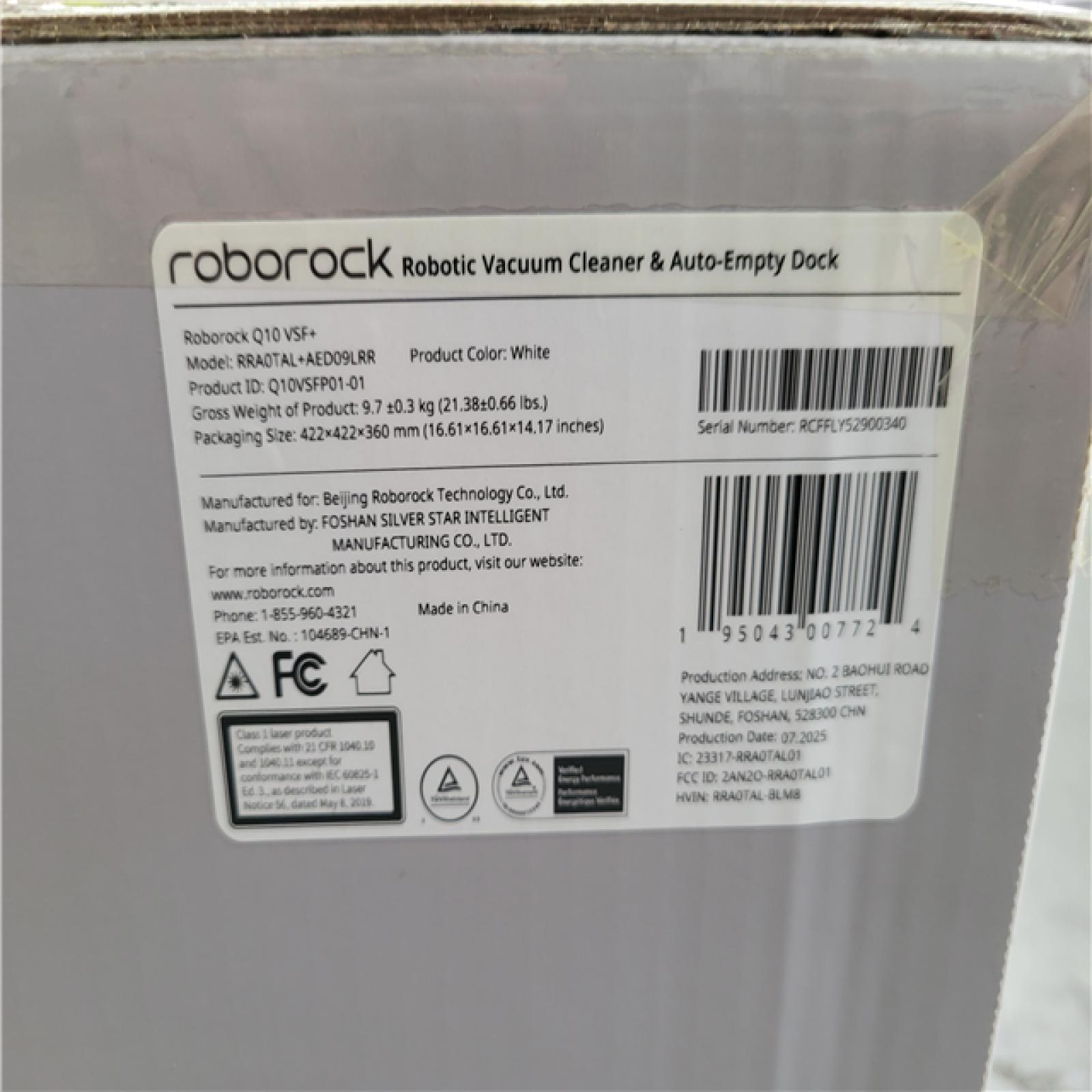 CALIFORNIA AS-IS LIKE NEW ROBOROCK Q10 SERIES