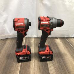 AS-IS Milwaukee FUEL 18V Lithium-Ion Brushless Cordless Hammer Drill and Impact Driver Combo Kit