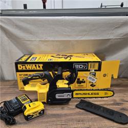 AS-IS DEWALT 20V MAX Compact 12 Brushless Cordless Chainsaw Kit