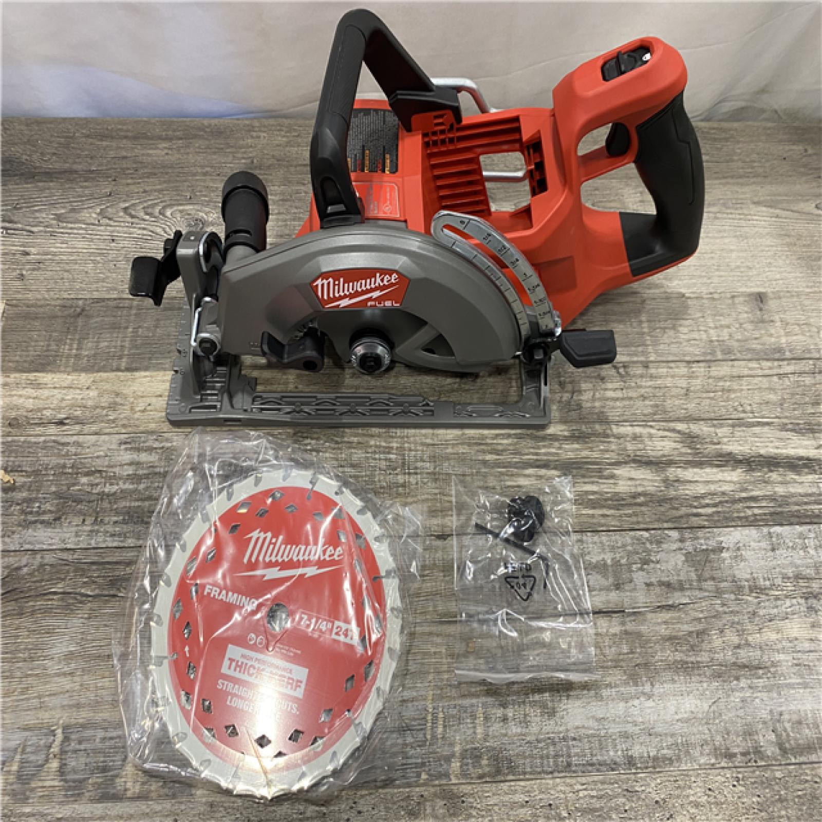 AS-IS Milwaukee FUEL 18V Lithium-Ion Cordless 7-1/4 in. Rear Handle Circular Saw (Tool-Only)