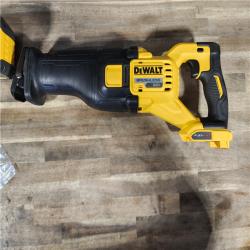 HOUSTON LOCATION - AS-IS (APPEARS LIKE NEW) DEWALT FLEXVOLT 60V MAX Cordless Brushless Reciprocating Saw with (1) FLEXVOLT 9.0Ah Battery