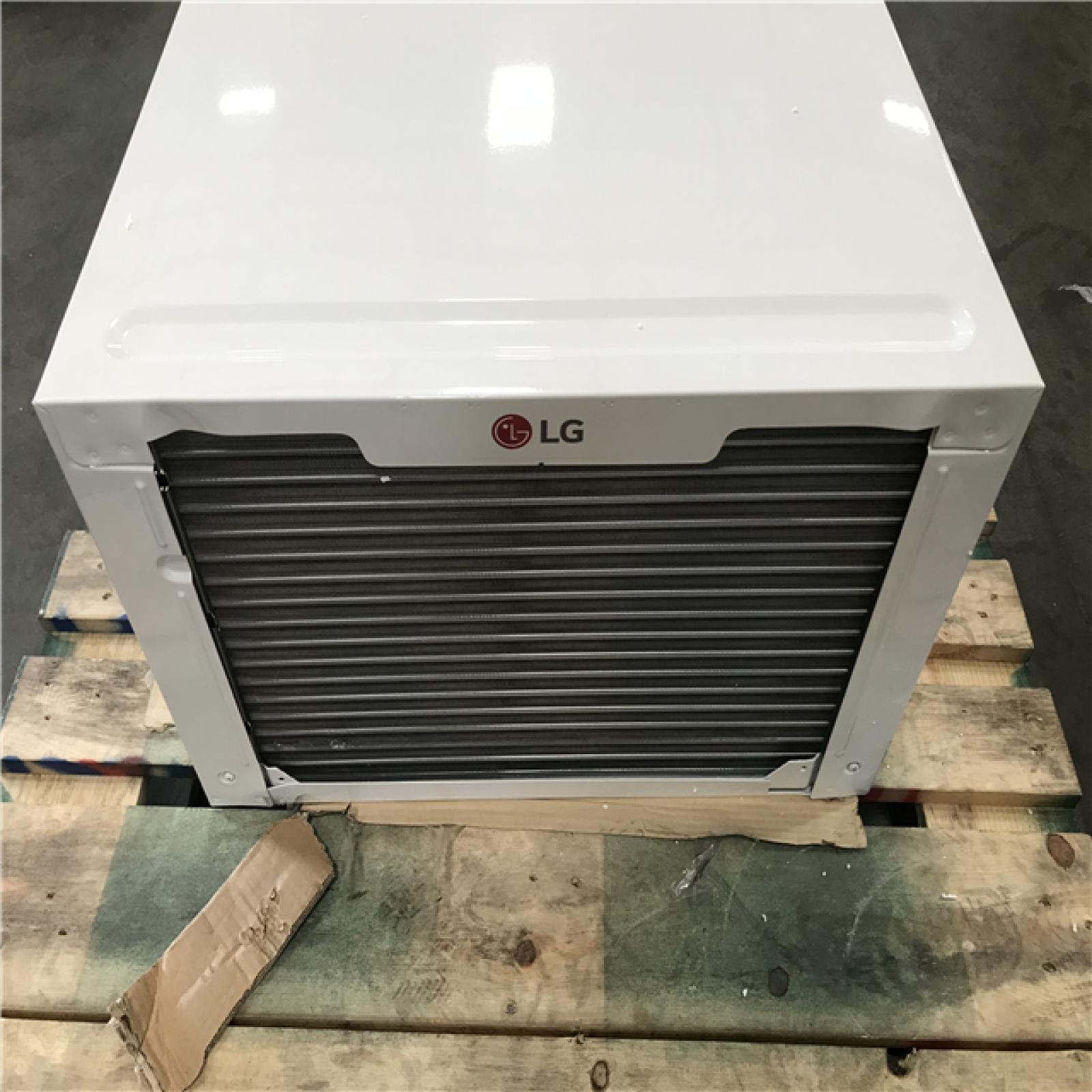 California AS-IS LG 14,000 BTU 115-Volt Dual Inverter Smart Window Air Conditioner LW1522IVSM Cools 800 Sq. Ft. with Remote, Wi-Fi Enabled