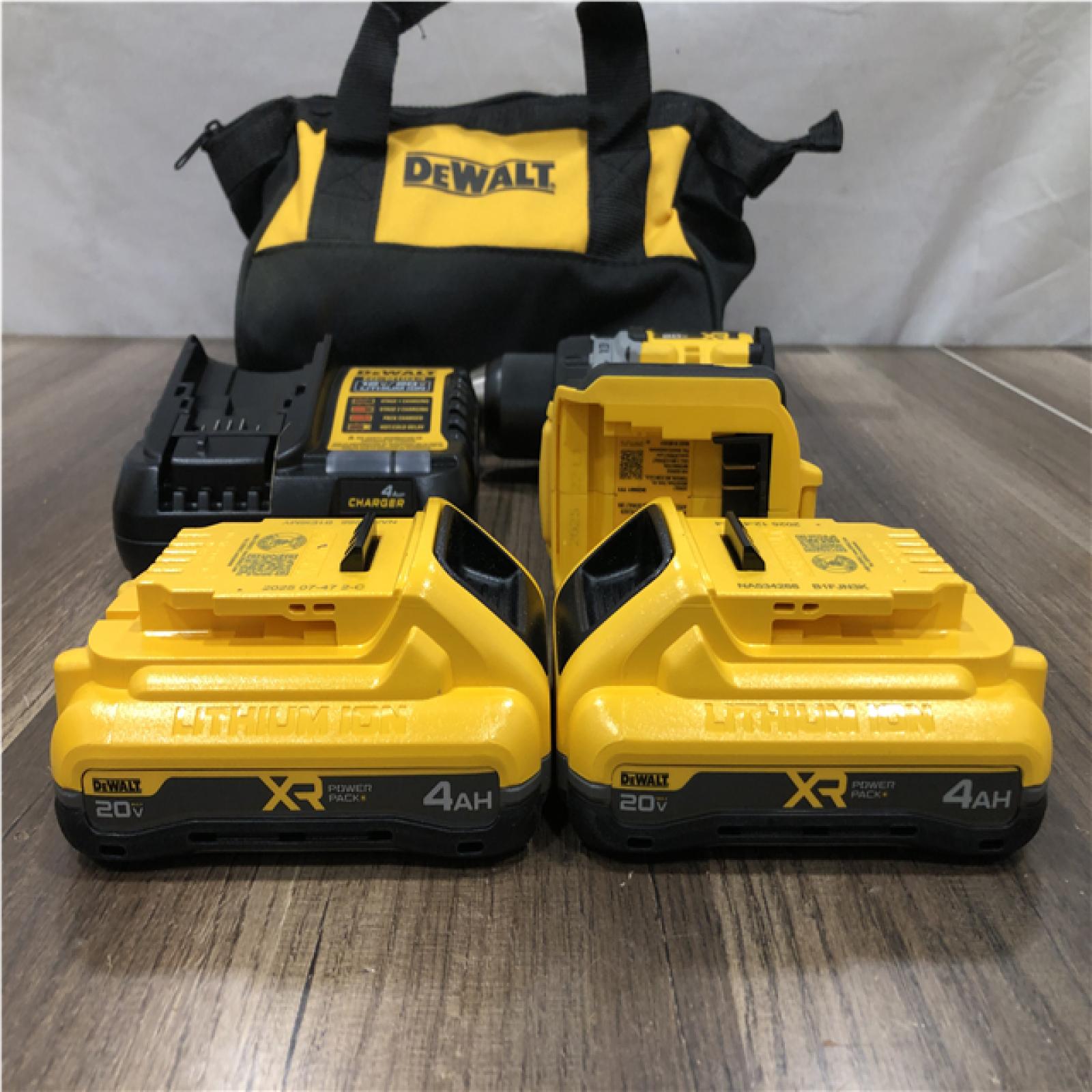 AS-IS DEWALT 20V XR Lithium-Ion Cordless Brushless 1/2 in. Drill/Driver Kit