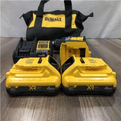 AS-IS DEWALT 20V XR Lithium-Ion Cordless Brushless 1/2 in. Drill/Driver Kit
