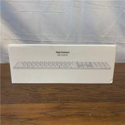 NEW! Apple Magic Wireless Keyboard with Touch ID, White (MXK73LL/a)