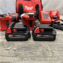 AS-IS Milwaukee 18V Lithium-Ion Cordless Drill Driver/Impact Driver Combo Kit