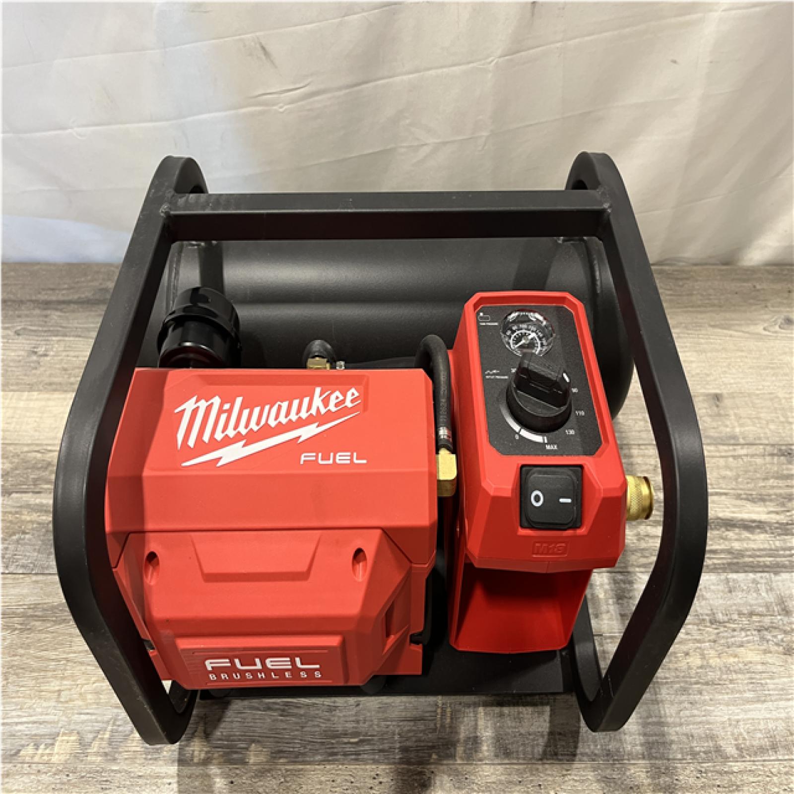 AS-IS Milwaukee FUEL 18-Volt Lithium-Ion Brushless Cordless 2 Gal. Electric Compact Quiet Compressor (Tool-Only)