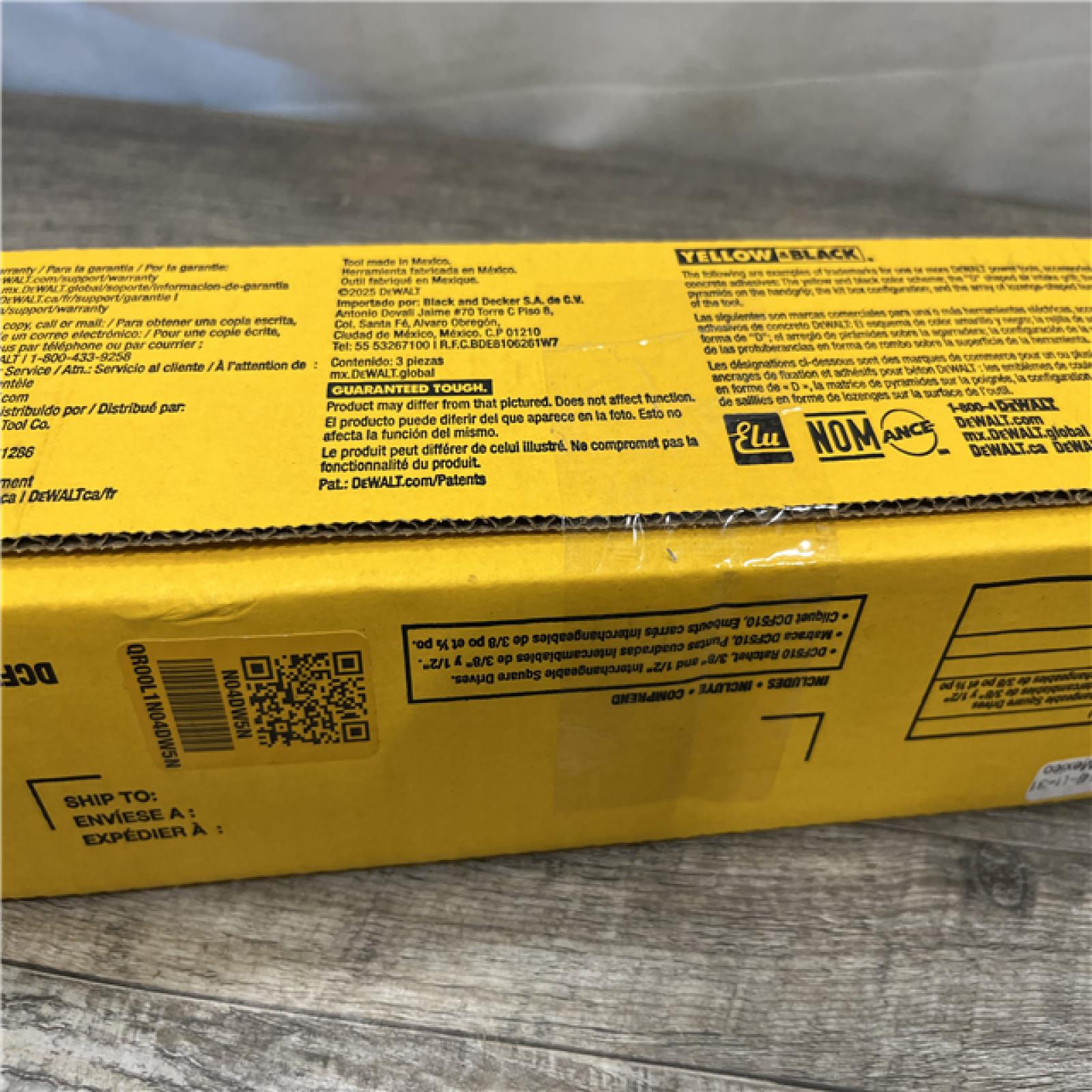 NEW - DEWALT 20V MAX XR Cordless 3/8 in. to 1/2 in. Ratchet (Tool-Only)