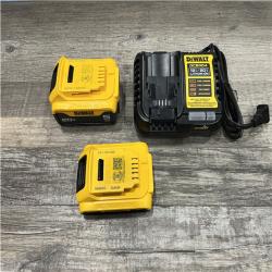 AS-IS DEWALT 20V MAX Lithium-Ion Battery Kit with 5.0Ah and 2.0Ah Battery and Charger