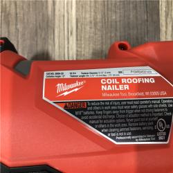AS-IS Milwaukee FUEL 18-Volt Lithium-Ion Brushless Cordless Coil Roofing Nailer (Tool Only)