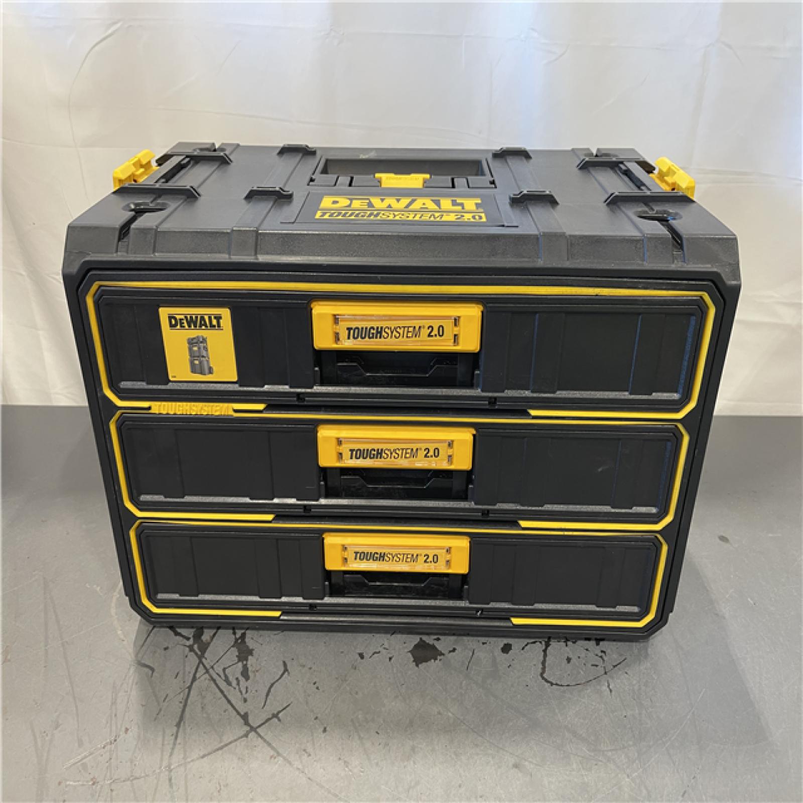 AS-IS - Dewalt Toughsystem 2.0, 12.3 in. W Tool Box 3-Drawer