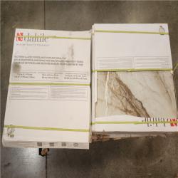 Phoenix Daltile Rivermont Oro 24 in. x 24 in. Polished Porcelain Stone Look Floor and Wall Tile (325 sq. ft./22 case)