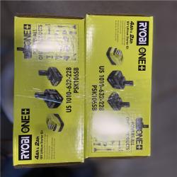 NEW! - RYOBI ONE+ 18V Lithium-Ion Starter Kit with 2.0 Ah Battery  4.0 Ah Battery  and Charger