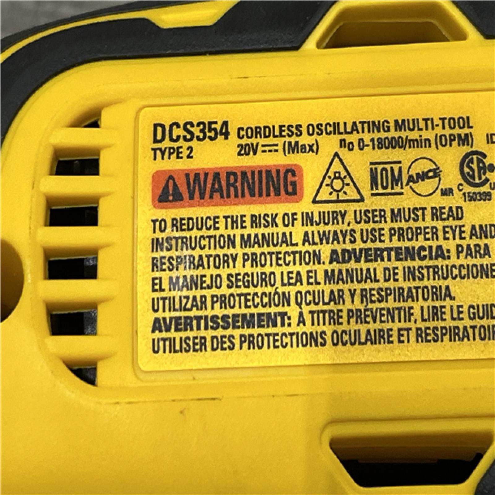 AS-IS DEWALT ATOMIC 20V MAX Cordless Brushless Oscillating Multi Tool Kit