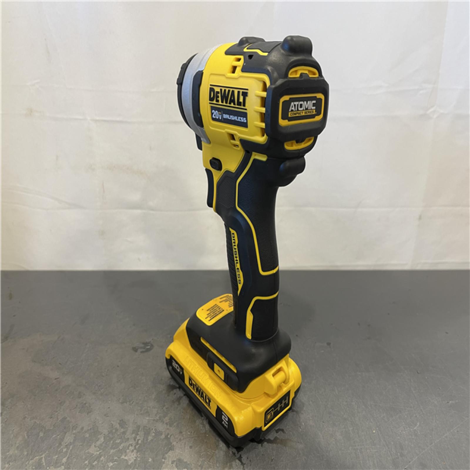 AS-IS - DeWALT ATOMIC 20V Max Lithium-Ion Brushless Cordless Compact 1/4 in. Impact Driver Kit