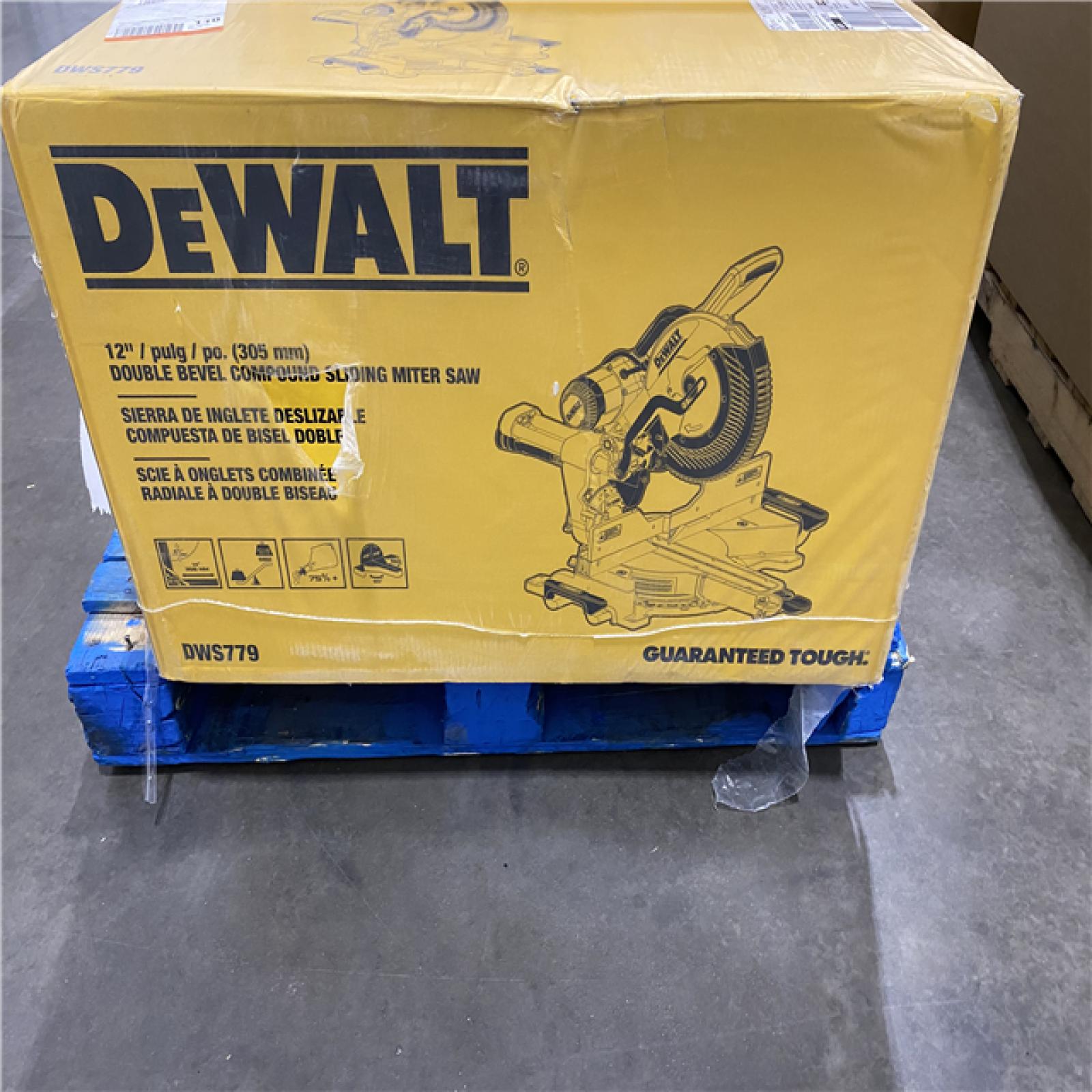 NEW- DEWALT 12-in Dual Bevel Sliding Compound Miter Saw