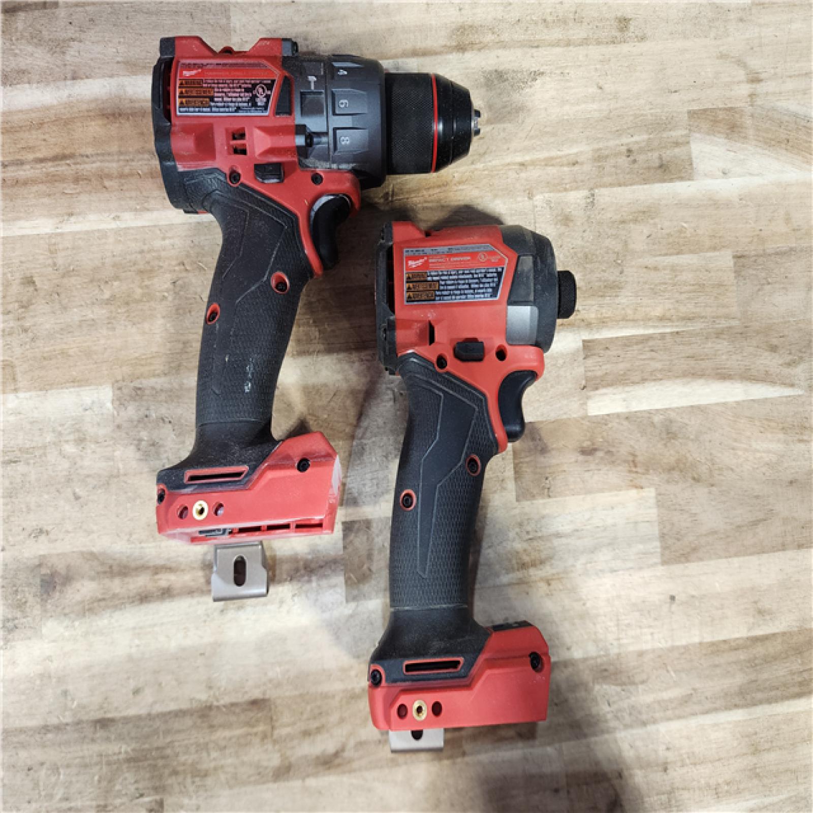 HOUSTON LOCATION - AS-IS Milwaukee FUEL 18V Lithium-Ion Brushless Cordless Hammer Drill and Impact Driver Combo Kit