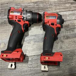 AS-IS Milwaukee FUEL 18V Lithium-Ion Brushless Cordless Hammer Drill and Impact Driver Combo Kit